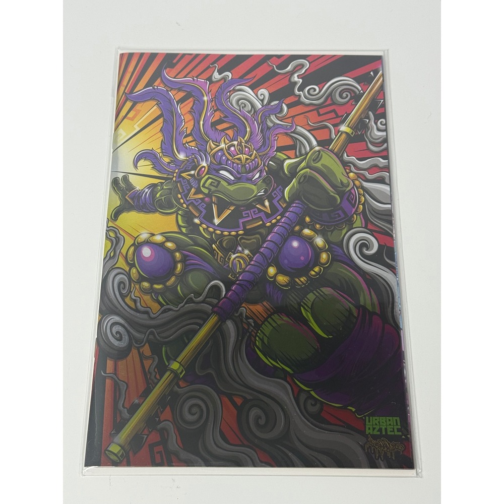 TEENAGE MUTANT NINJA TURTLES #18 IDW FOIL‎ Donatello EXCL. Urban Aztec LTD 500